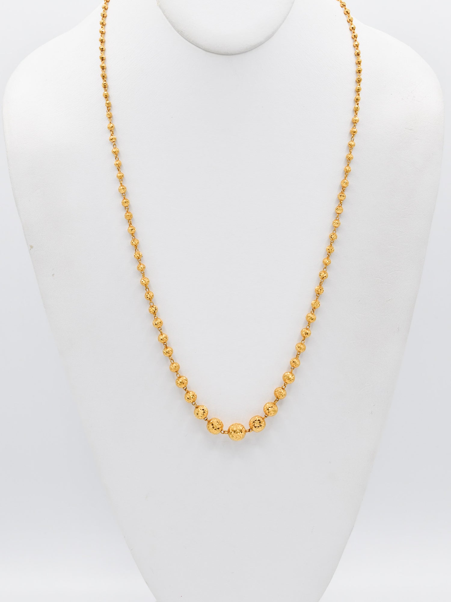 22ct Gold Ball Fancy Chain - Roop Darshan