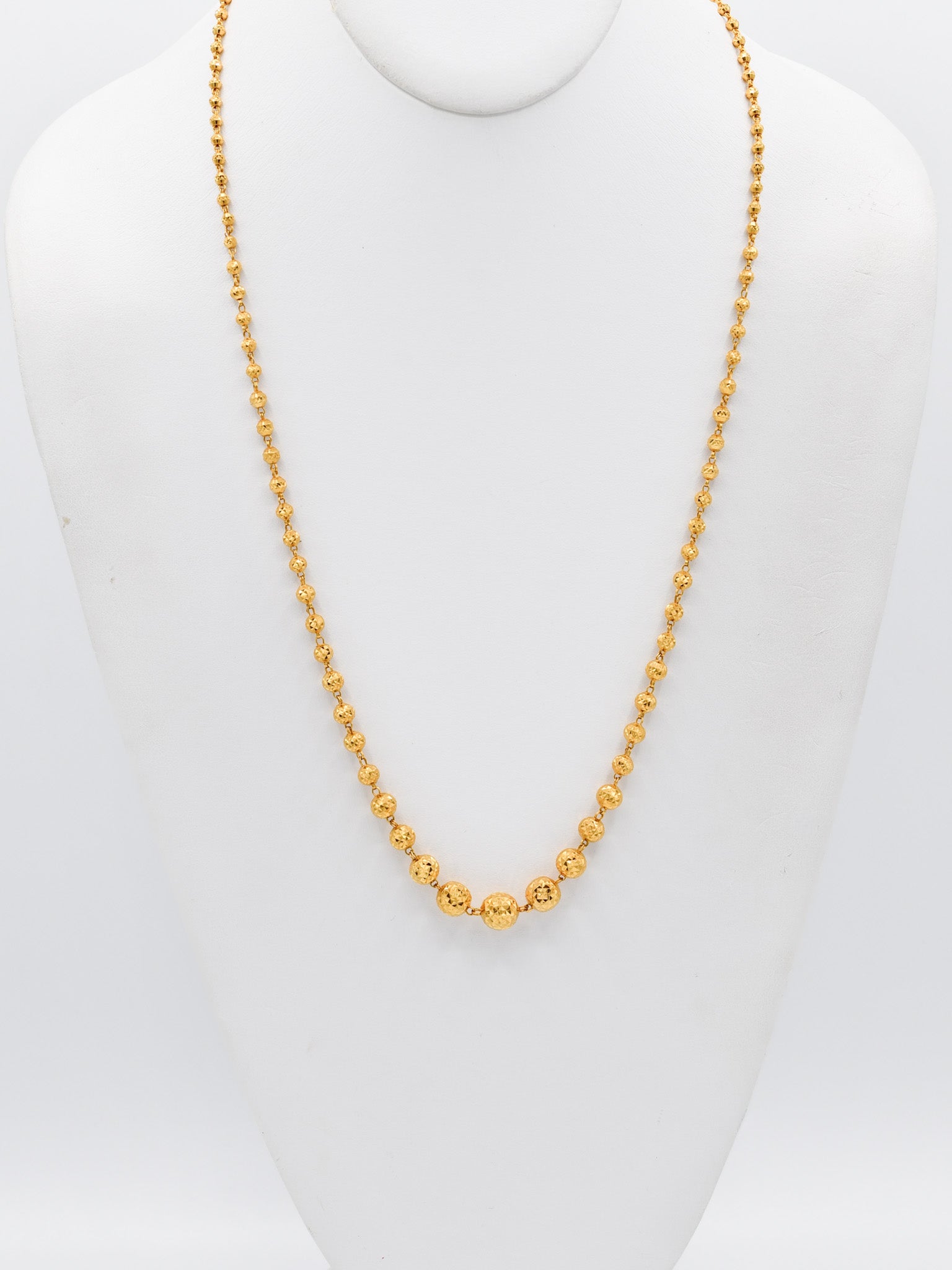 22ct Gold Ball Fancy Chain - Roop Darshan