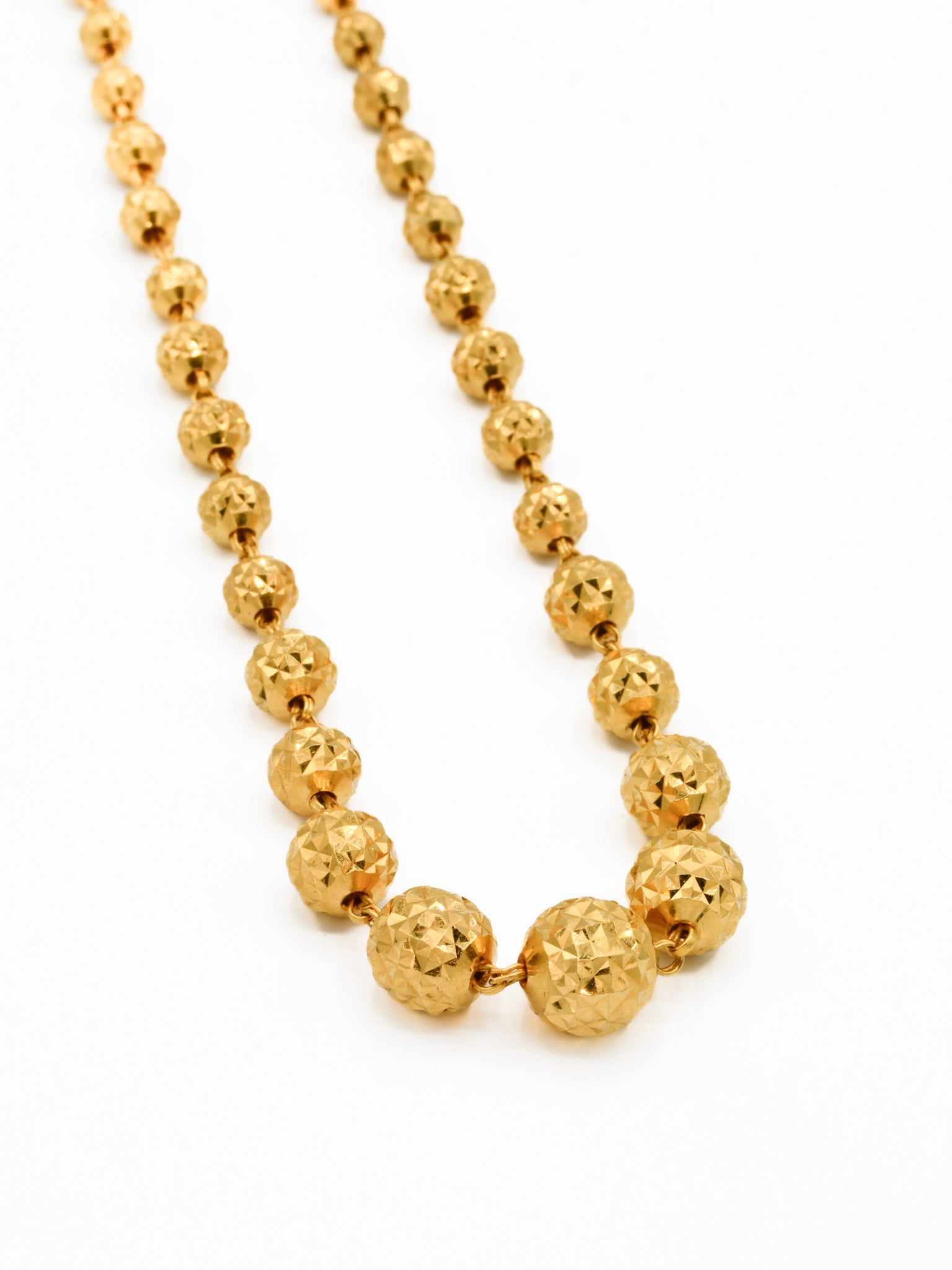 22ct Gold Ball Fancy Chain - Roop Darshan