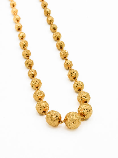 22ct Gold Ball Fancy Chain - Roop Darshan