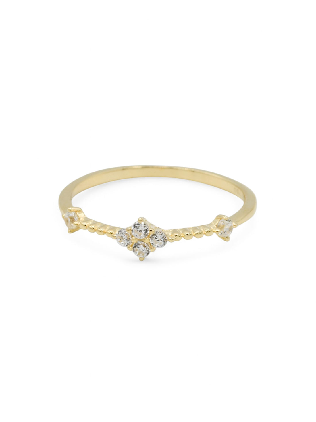 18ct Gold CZ Ladies Ring - Roop Darshan