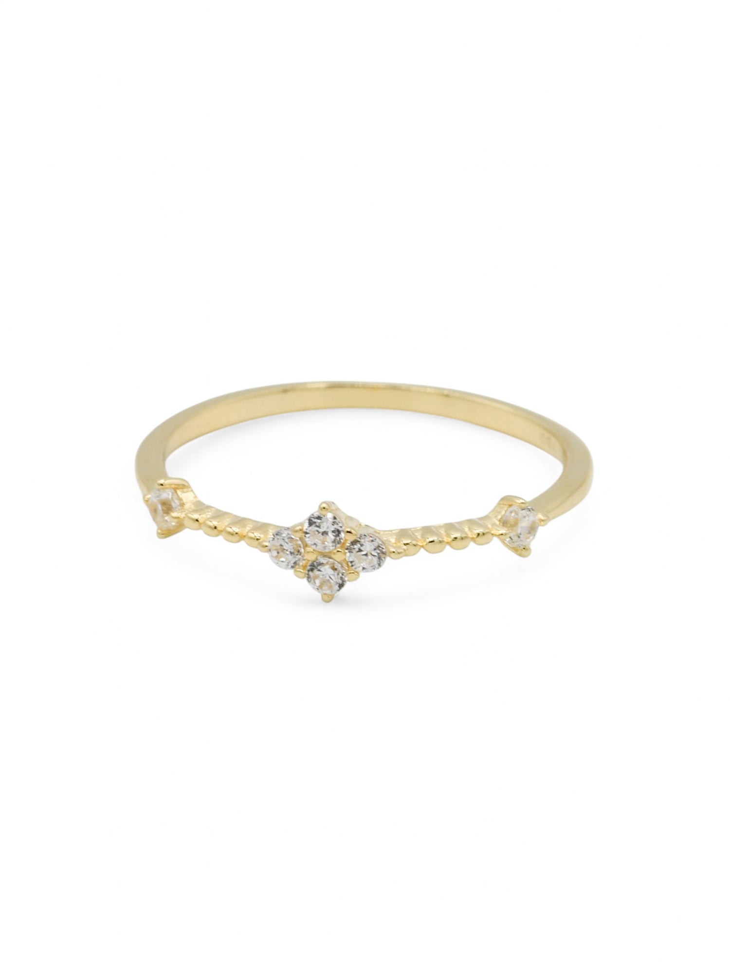18ct Gold CZ Ladies Ring - Roop Darshan