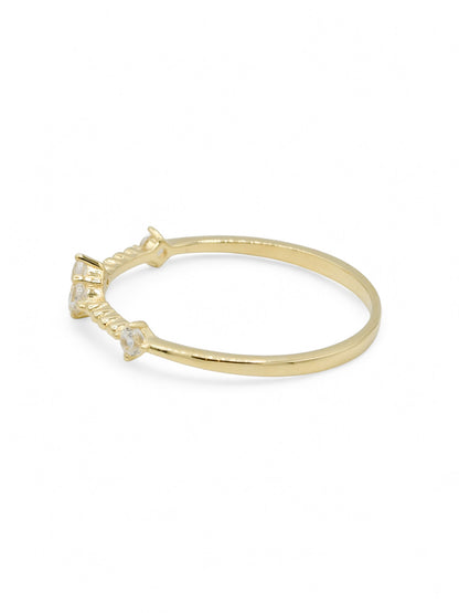 18ct Gold CZ Ladies Ring - Roop Darshan