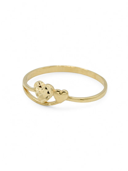 18ct Gold Heart Ladies Ring - Roop Darshan