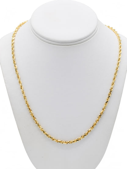 18ct Gold Rope Chain - Roop Darshan