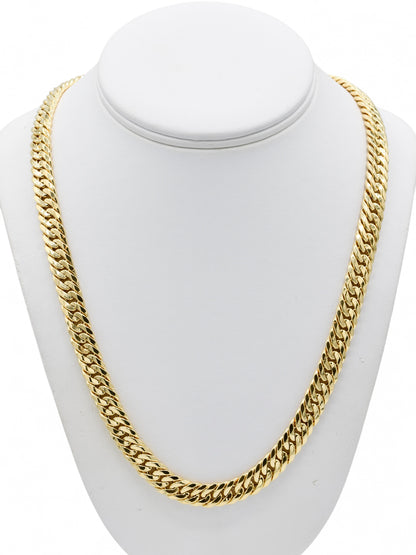 18ct Gold Hollow Curb Chain - Roop Darshan
