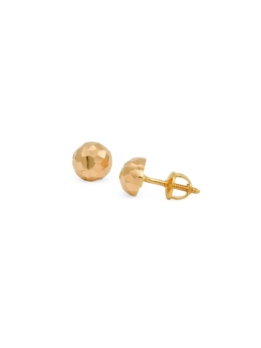 22ct Gold Ball Stud Earrings