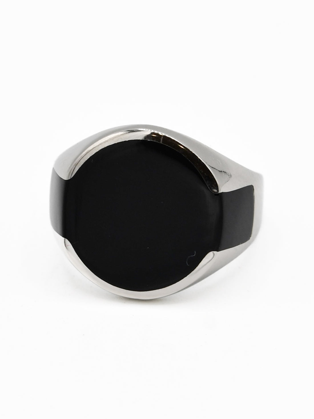 Silver Black Stone Ring - Roop Darshan
