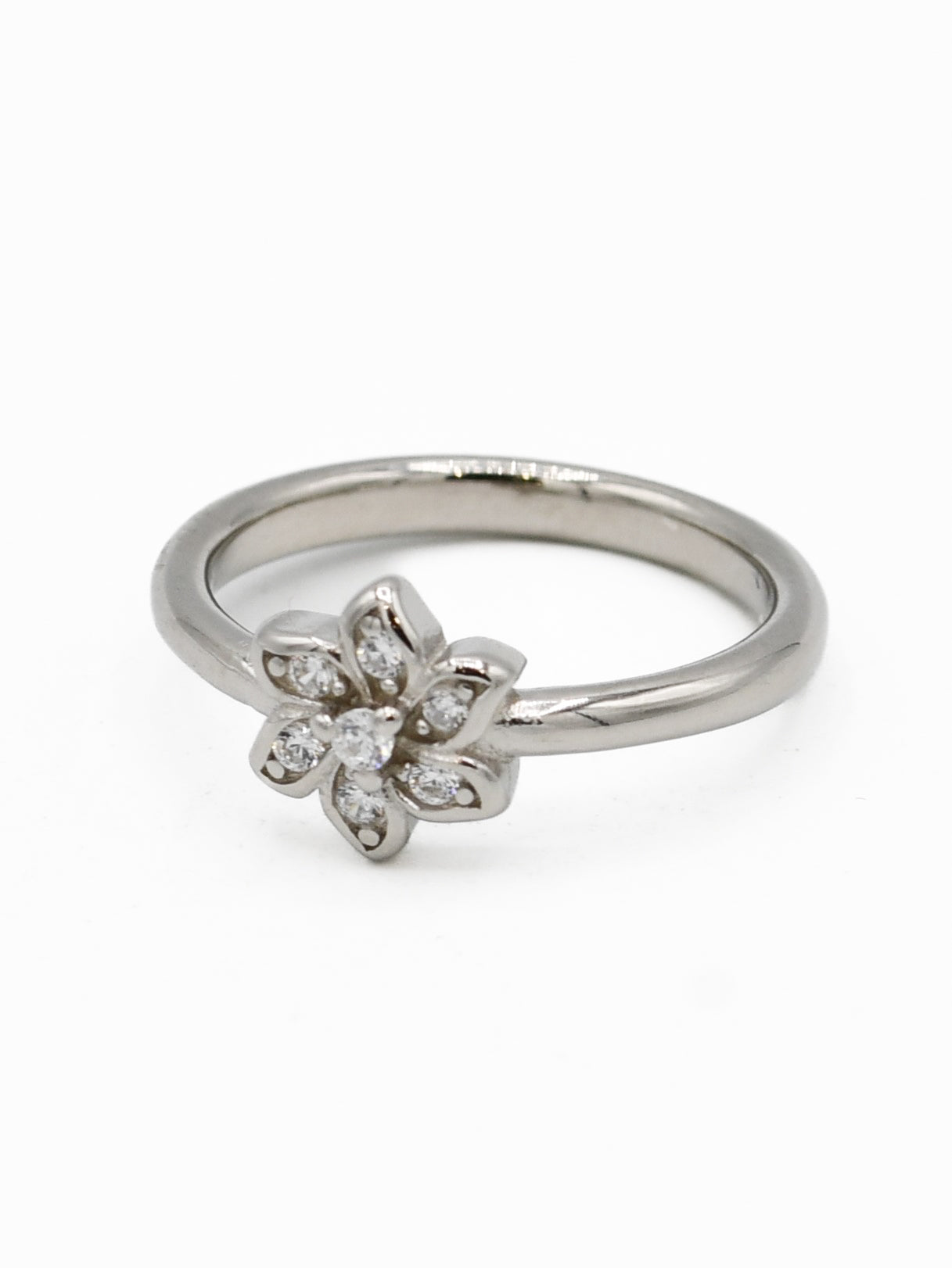 Silver CZ Baby Ring - Roop Darshan