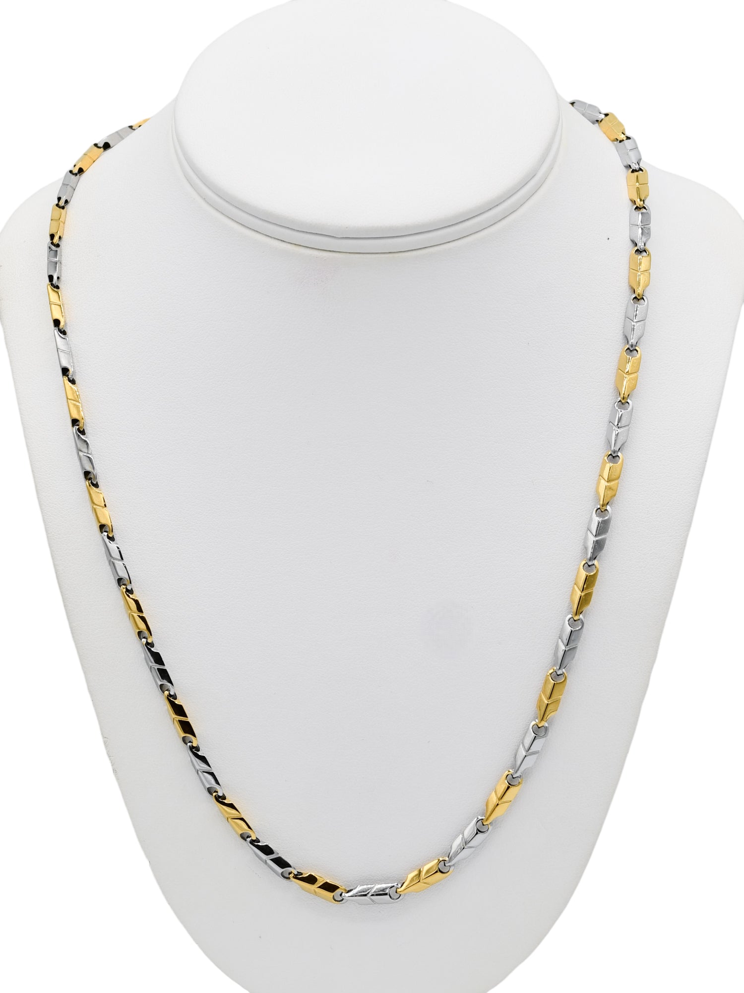 Silver Hollow Link Chain - Roop Darshan