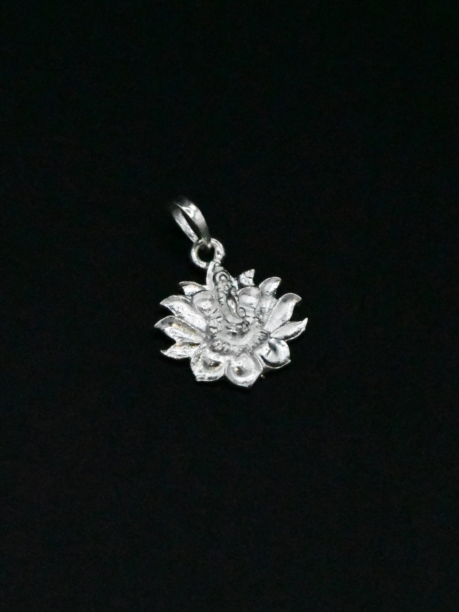 Silver Ganesh Pendant - Roop Darshan
