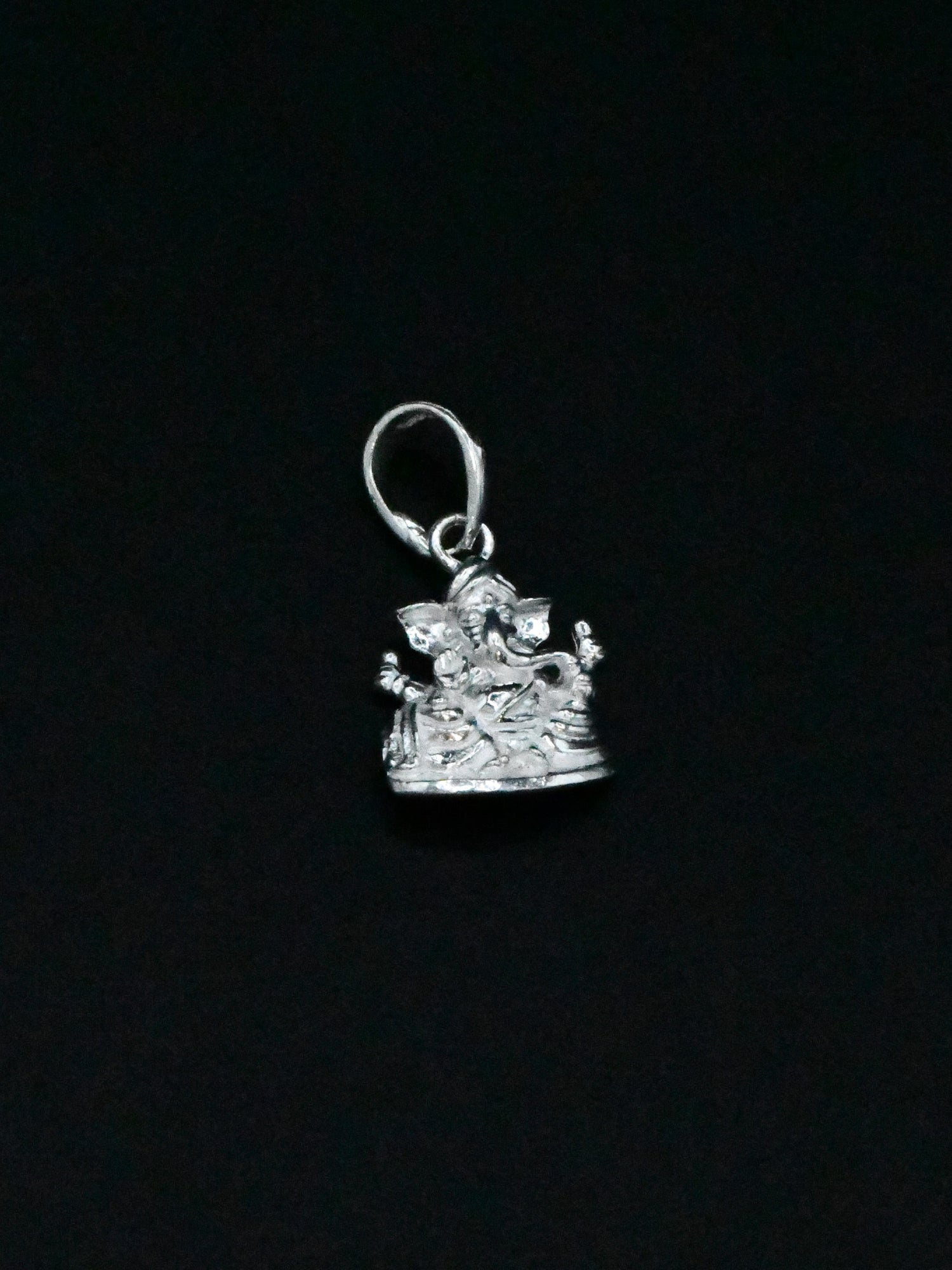 Silver Ganesh Pendant - Roop Darshan