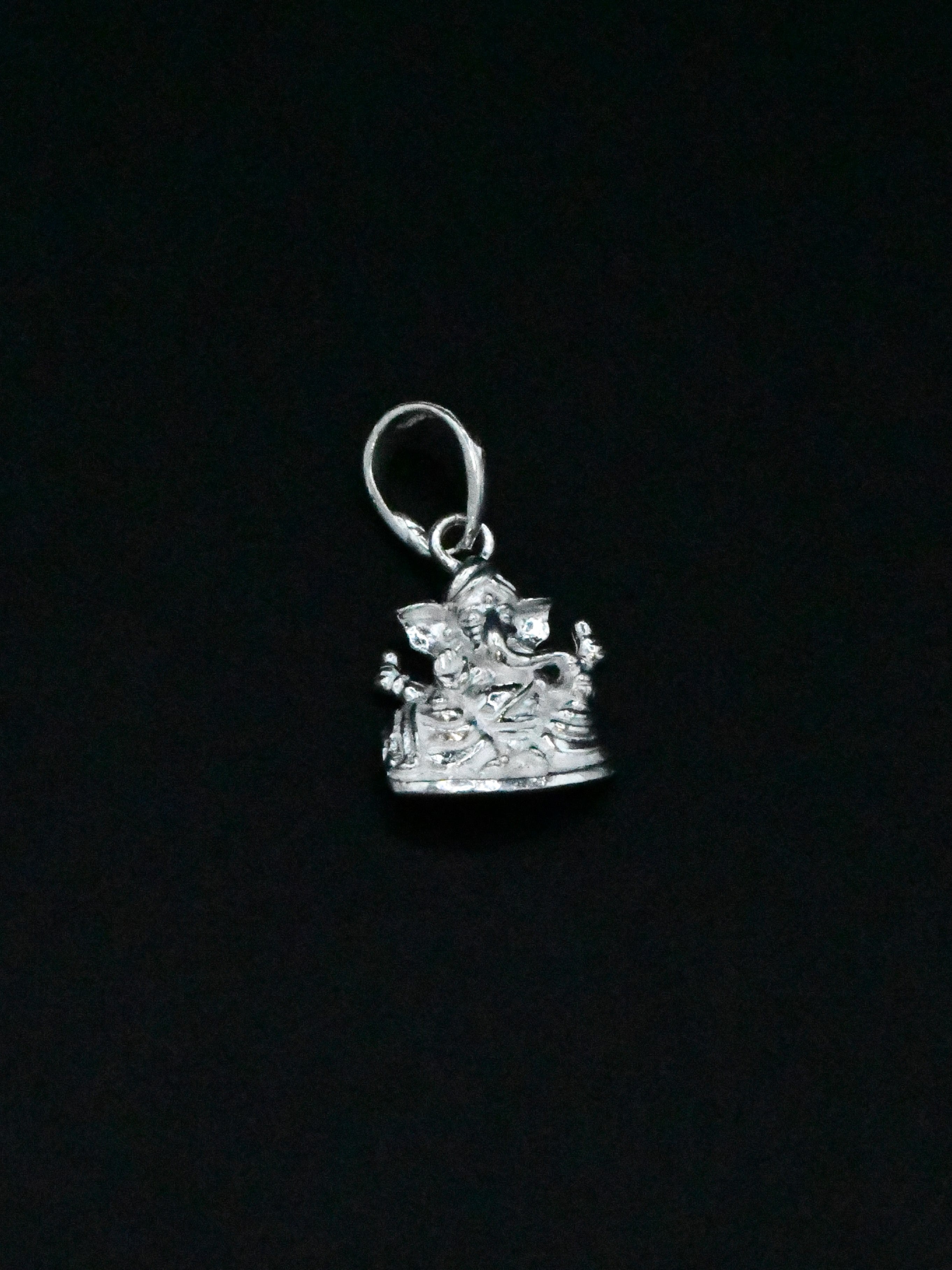Silver Ganesh Pendant - Roop Darshan