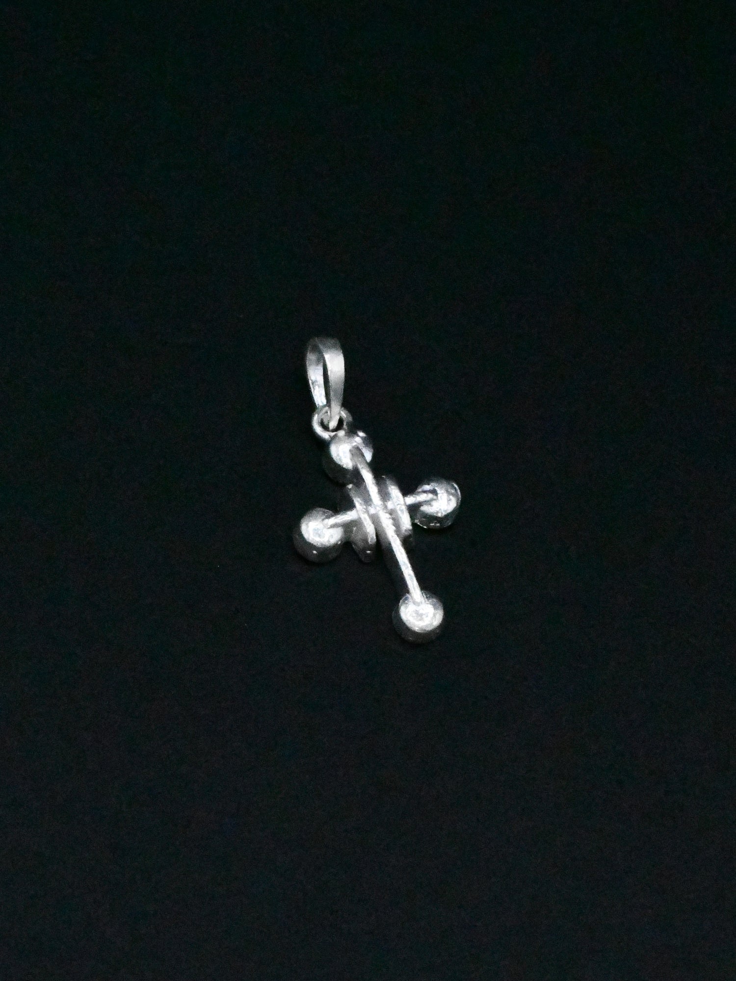 Silver Cross Pendant - Roop Darshan