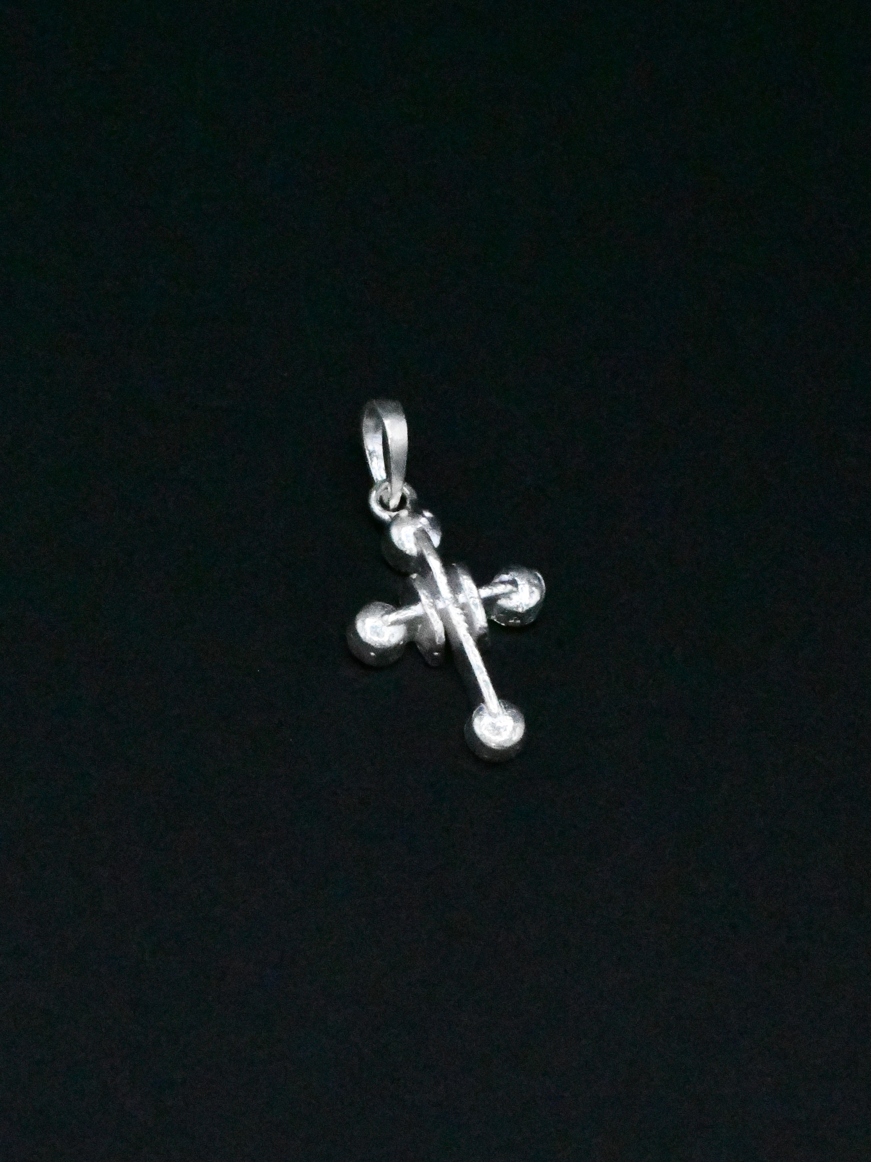 Silver Cross Pendant - Roop Darshan