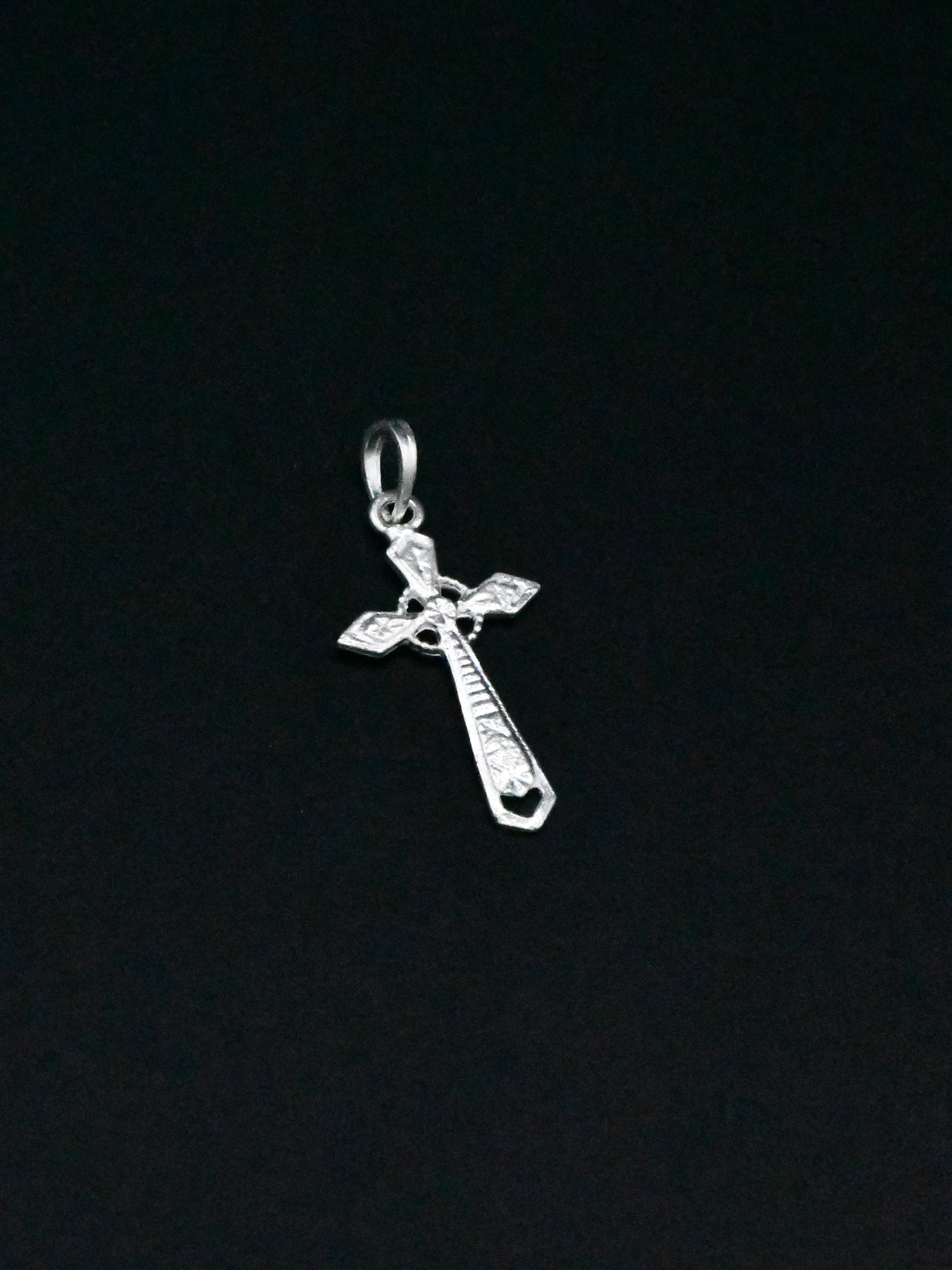 Silver Cross Pendant - Roop Darshan