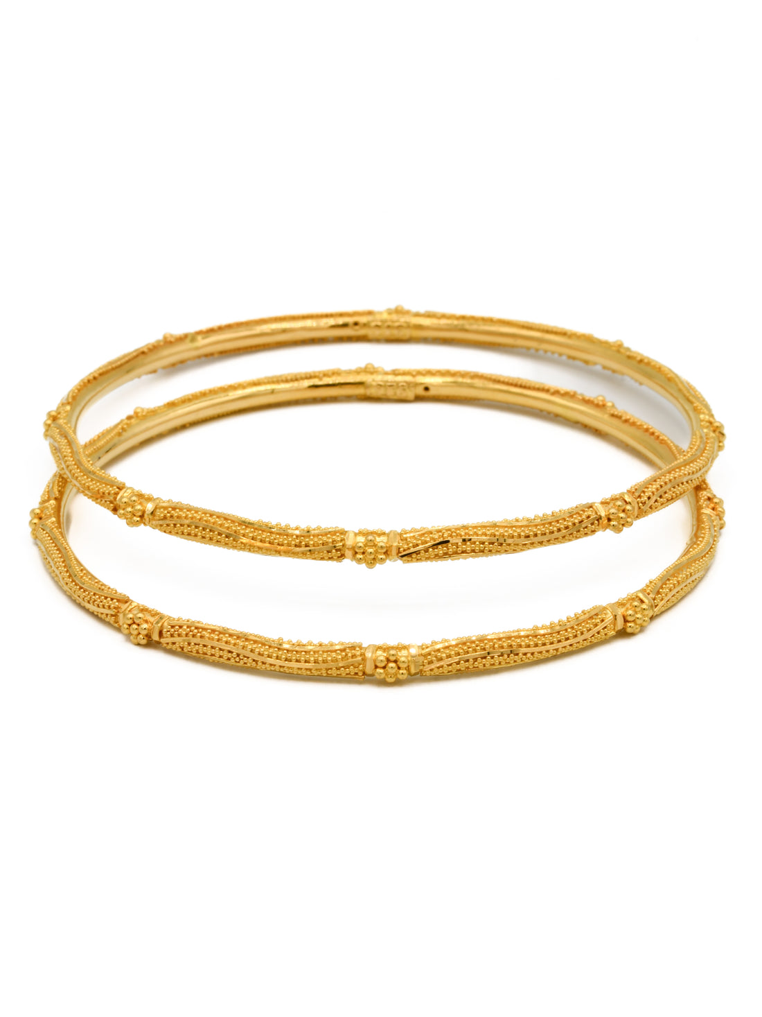 22ct Gold Pair Bangle - Roop Darshan