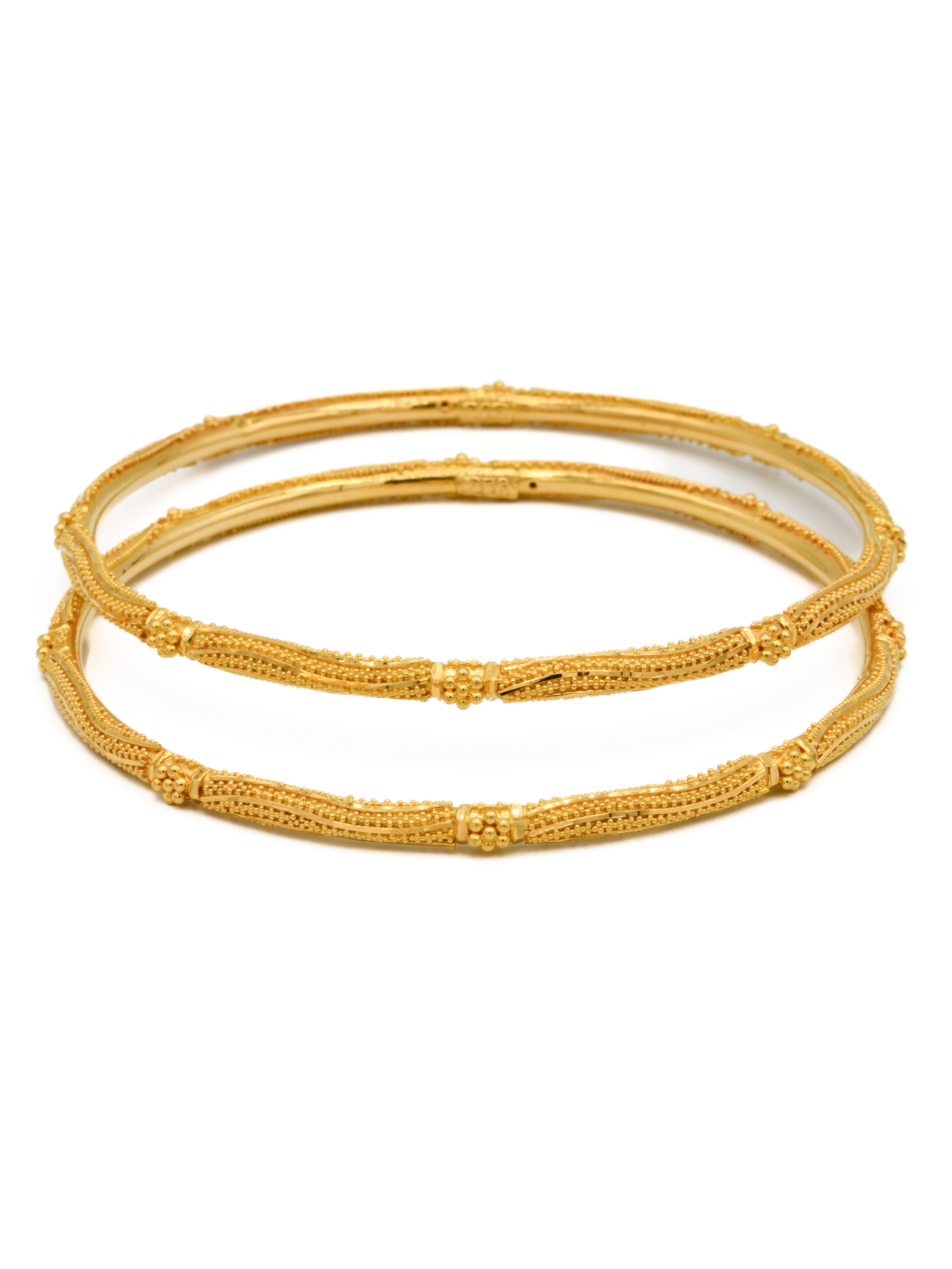 22ct Gold Pair Bangle - Roop Darshan