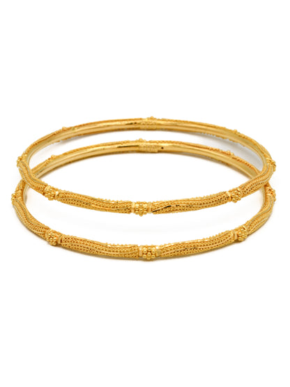 22ct Gold Pair Bangle - Roop Darshan