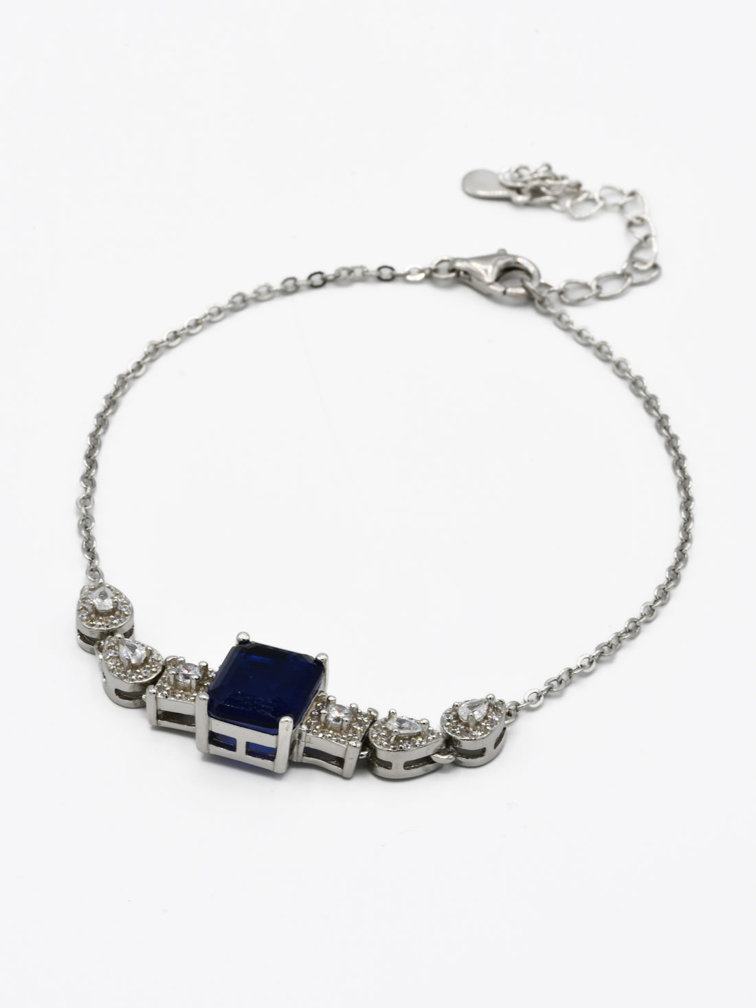 Silver CZ Ladies Bracelet - Roop Darshan