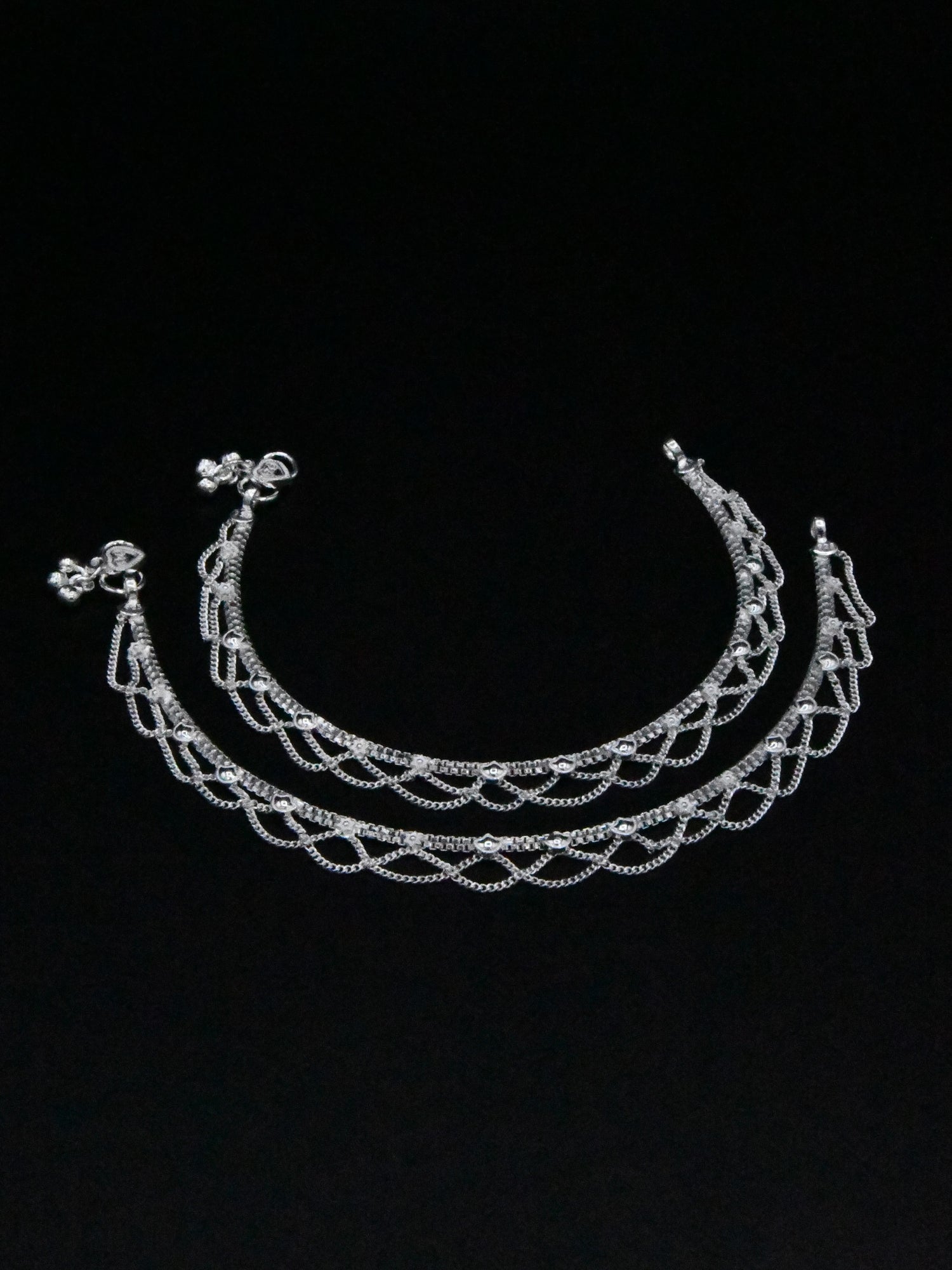 Ladies Silver Anklets