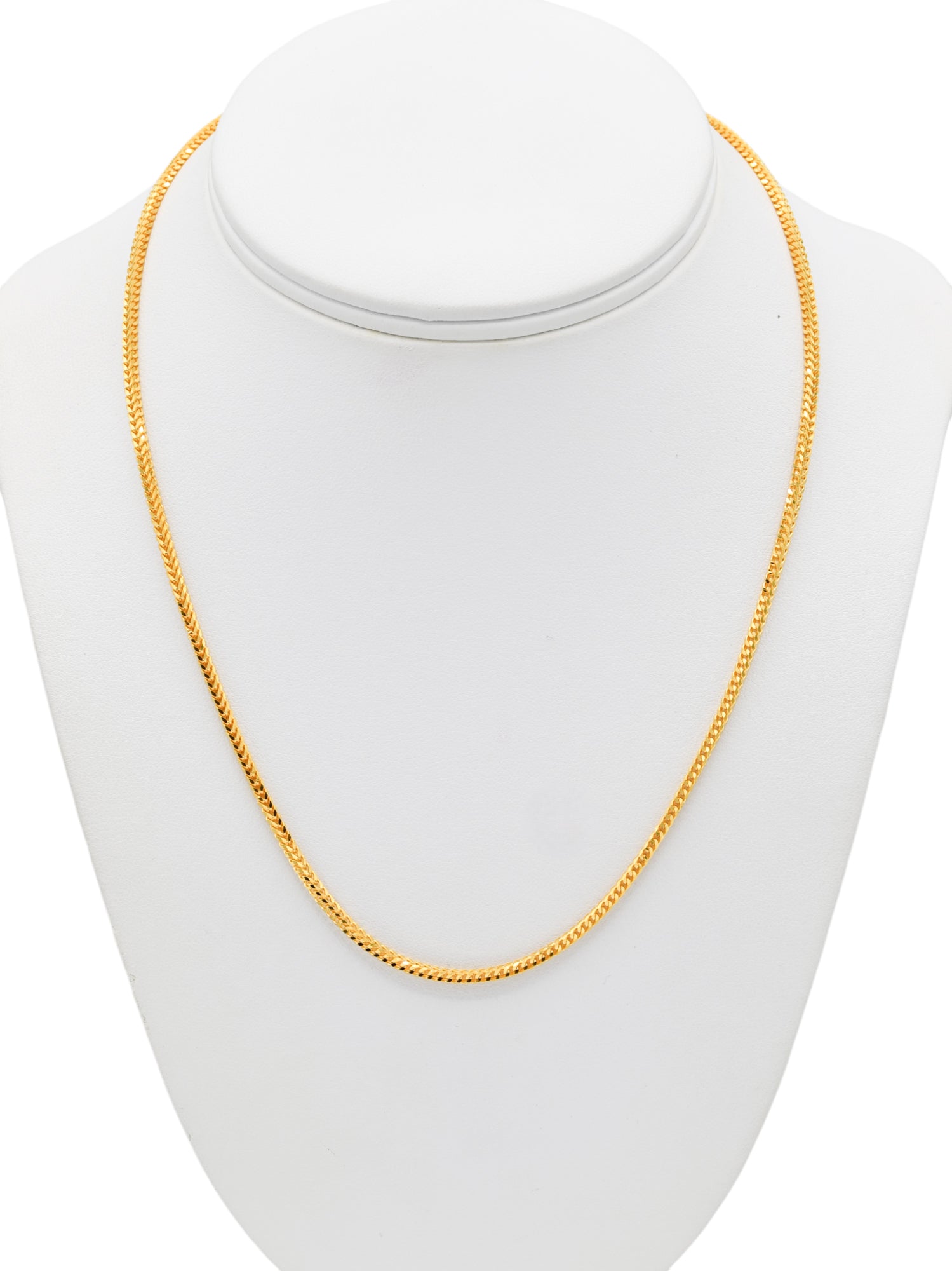 22ct Gold Fox Tail Chain - 45 cm - Roop Darshan