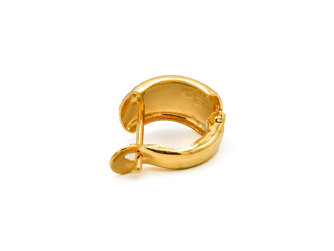 22ct Rose Gold Two Tone Spring Bali - Roop Darshan