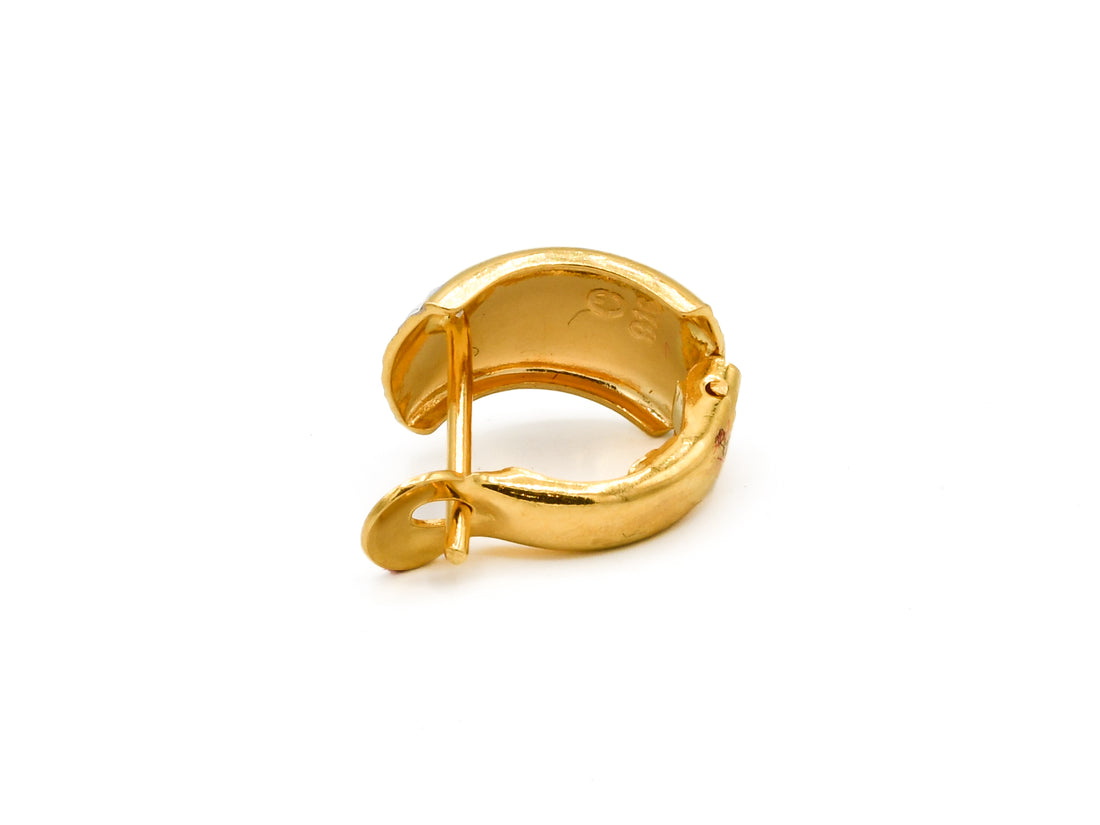 22ct Gold Two Tone Spring Bali - Roop Darshan