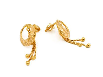22ct Gold Pendant Earrings Set - Roop Darshan