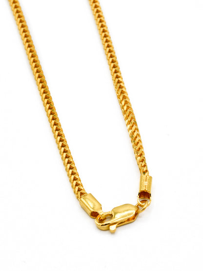 22ct Gold Fox Tail Chain - 50 CM - Roop Darshan
