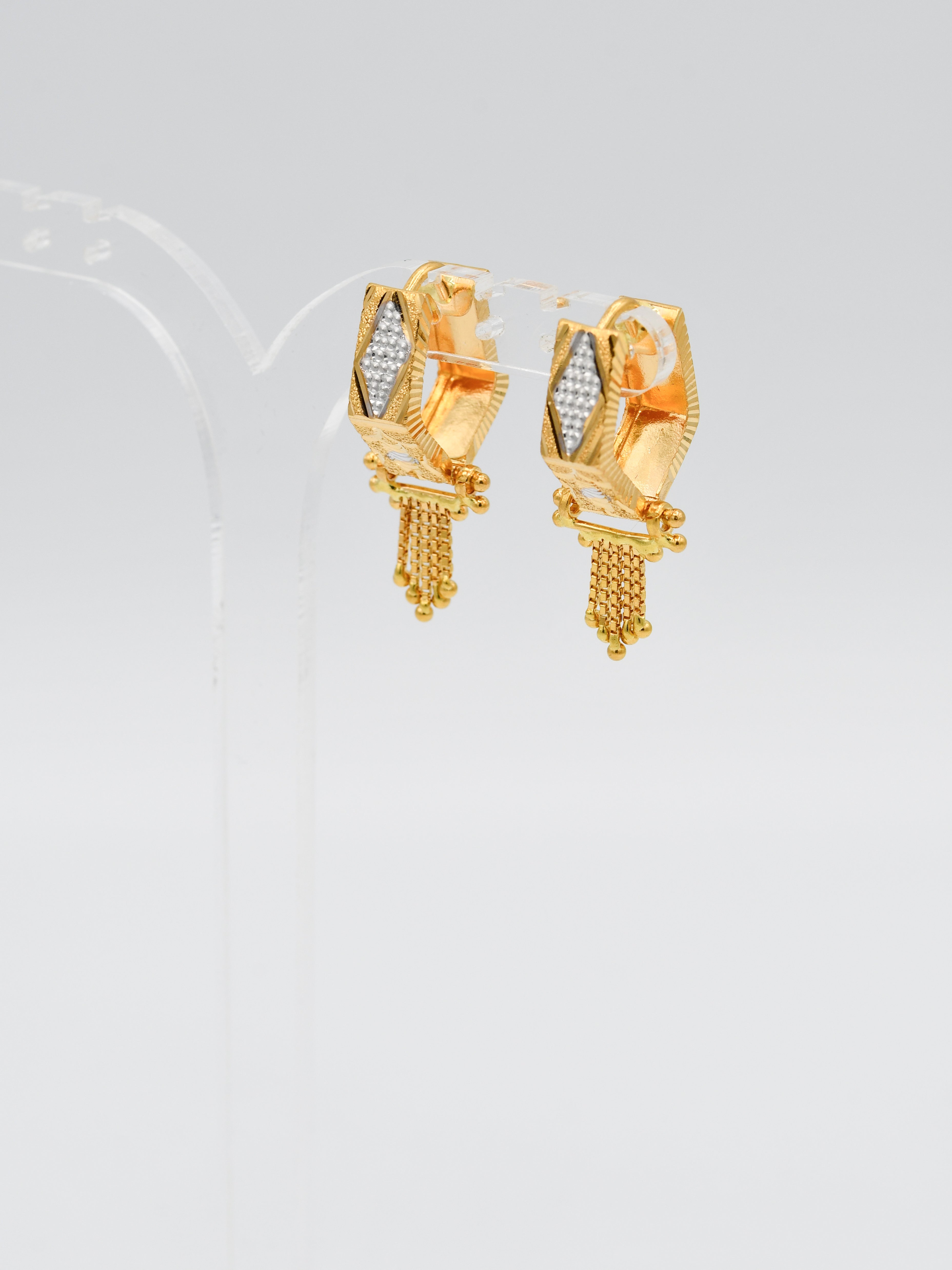 22ct Gold Two Tone Bali - Roop Darshan
