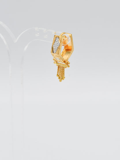 22ct Gold Two Tone Bali - Roop Darshan