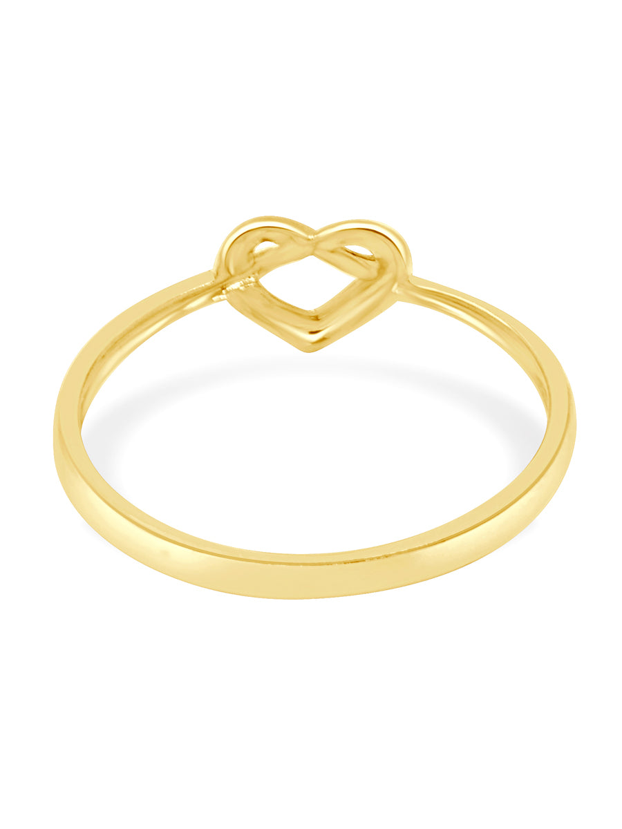 18ct Gold Heart Ladies Ring - Roop Darshan