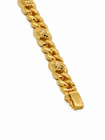 22ct Gold Curb Bracelet - Roop Darshan