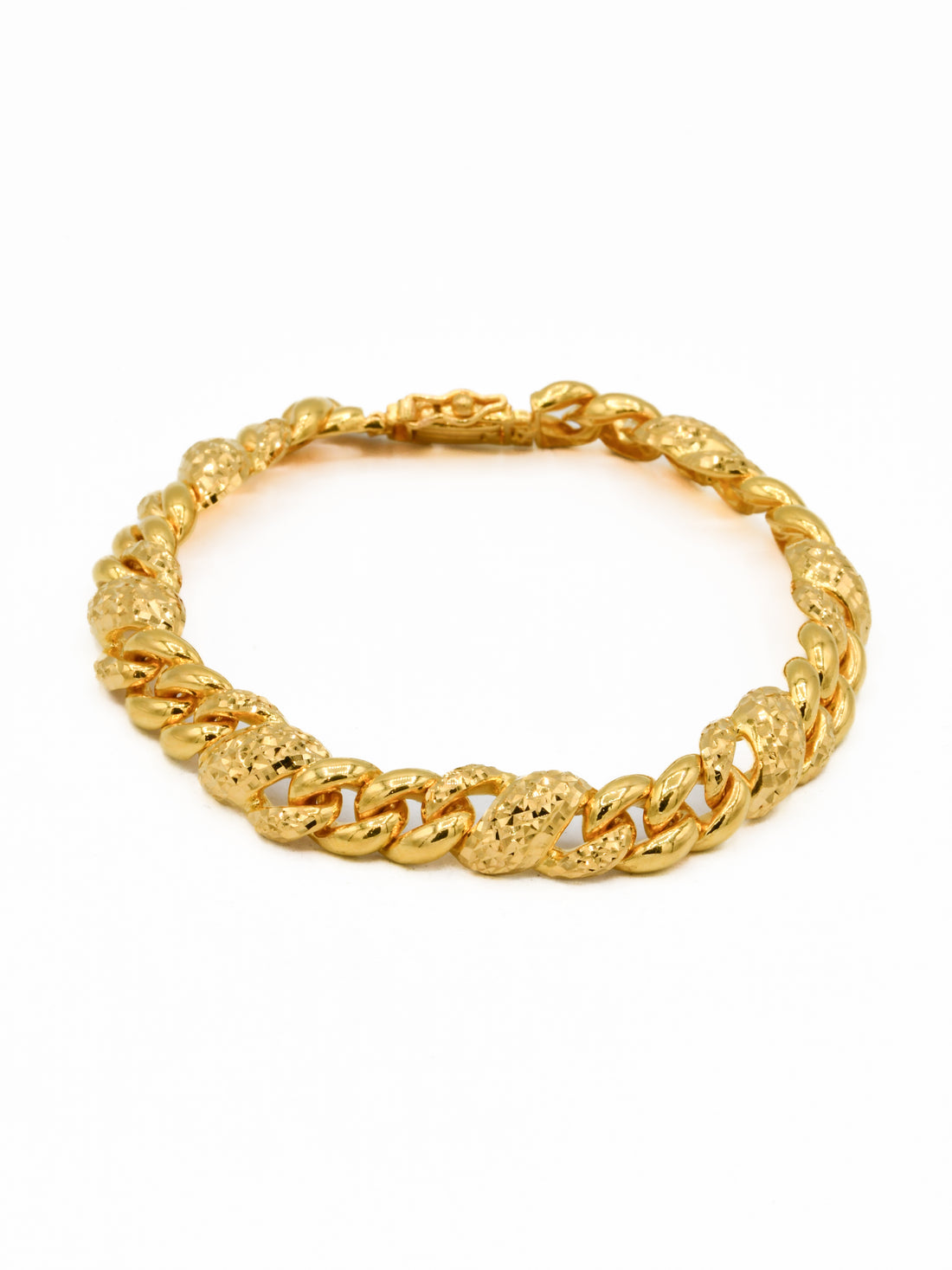 22ct Gold Curb Bracelet - Roop Darshan