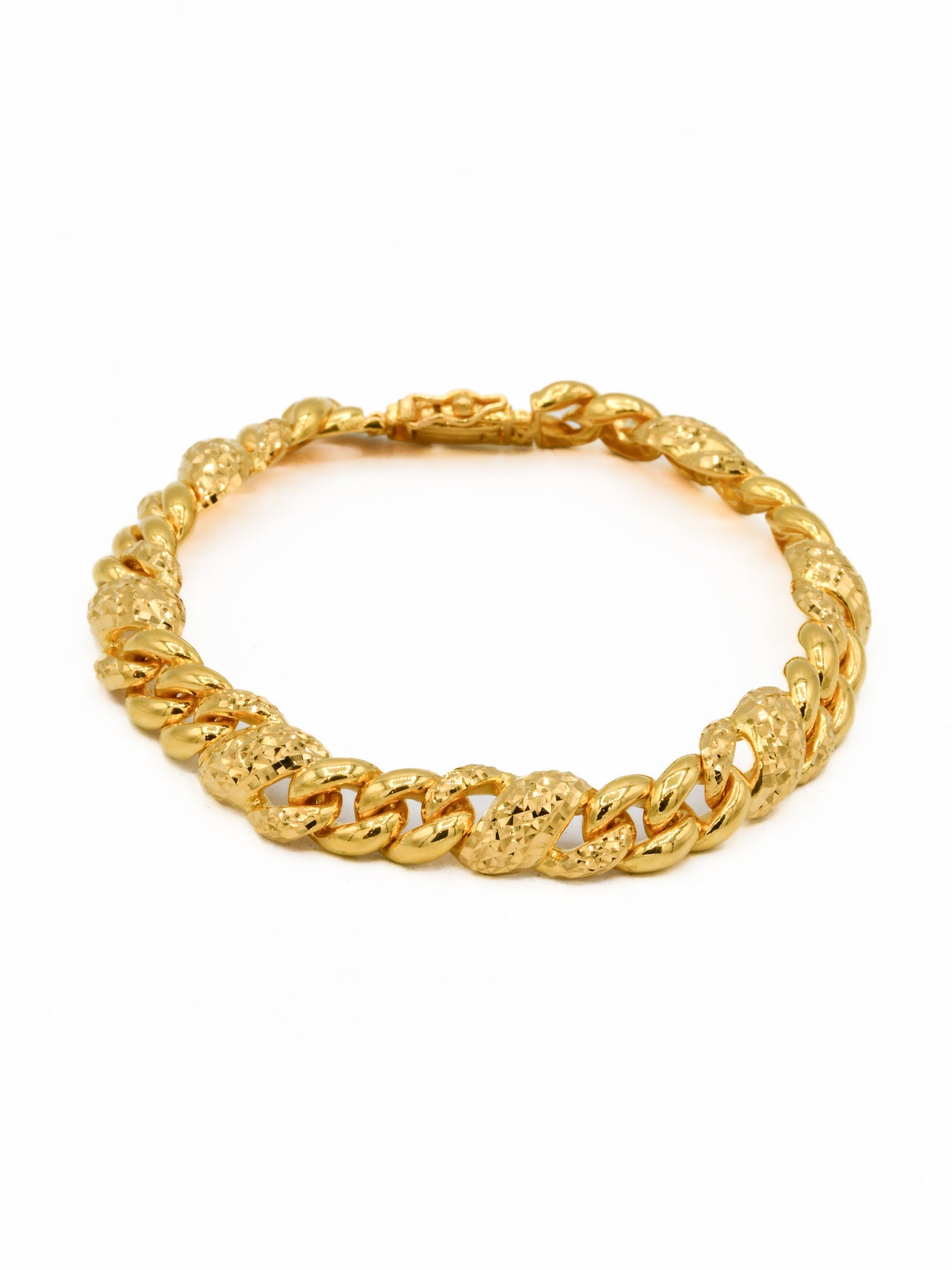 22ct Gold Curb Bracelet - Roop Darshan