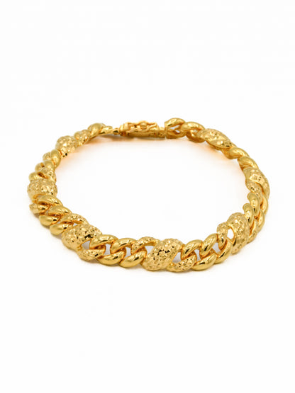 22ct Gold Curb Bracelet - Roop Darshan