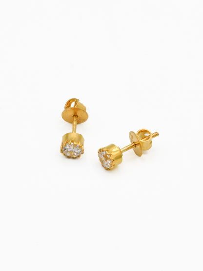 22ct Gold CZ Pendant Set - Roop Darshan