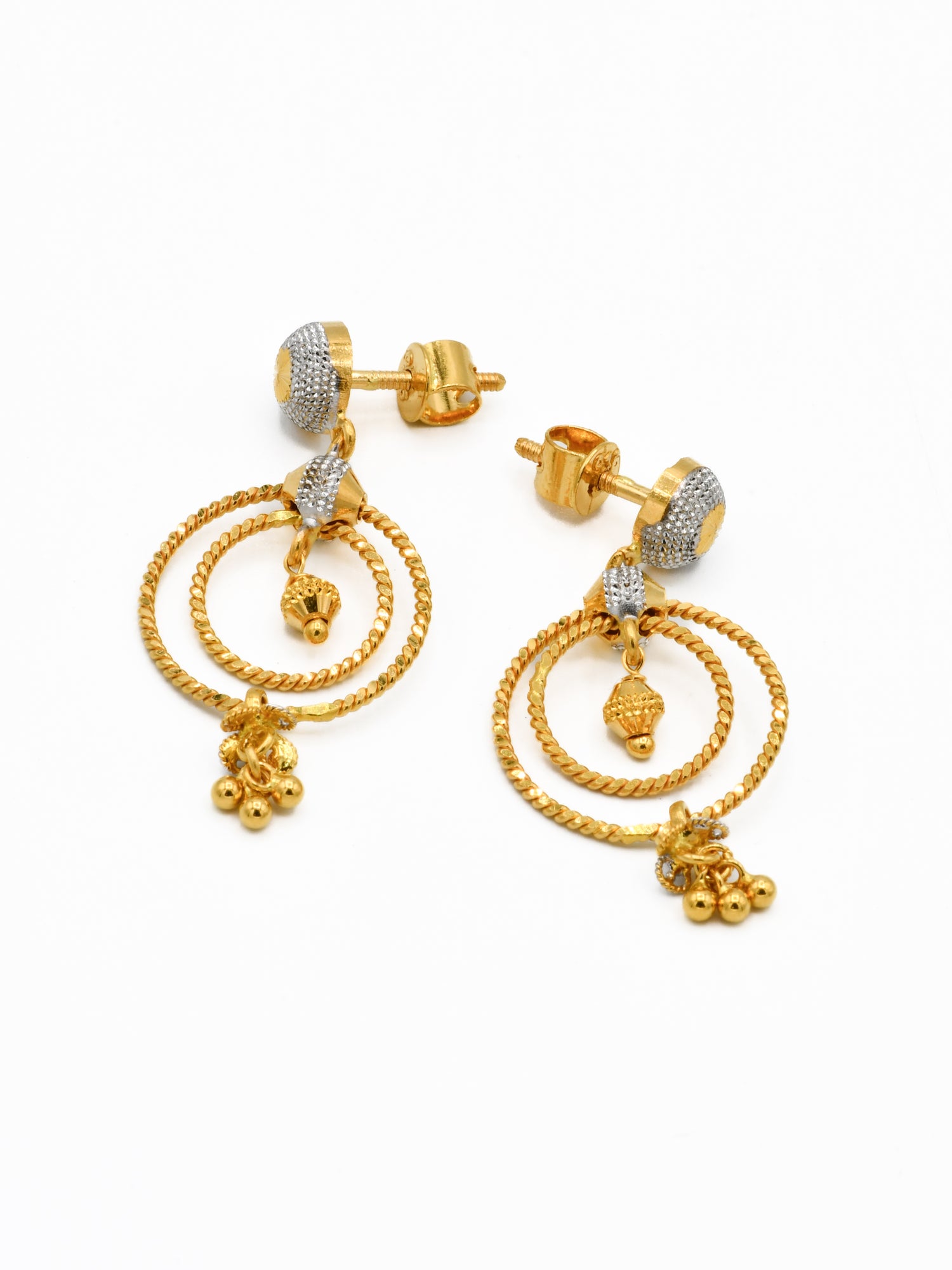 22ct Gold Two Tone Pendant Set - Roop Darshan