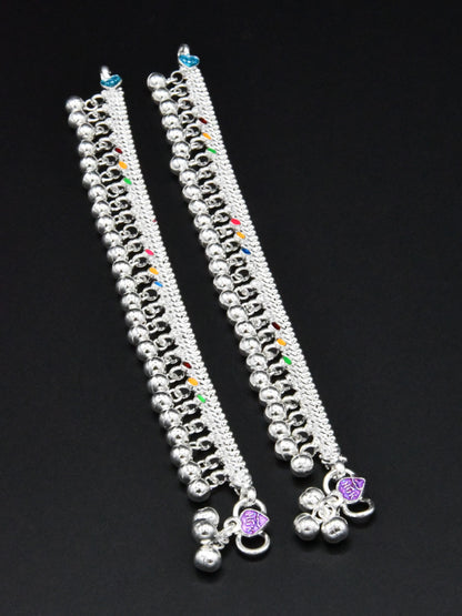 Baby Silver Anklets - Roop Darshan