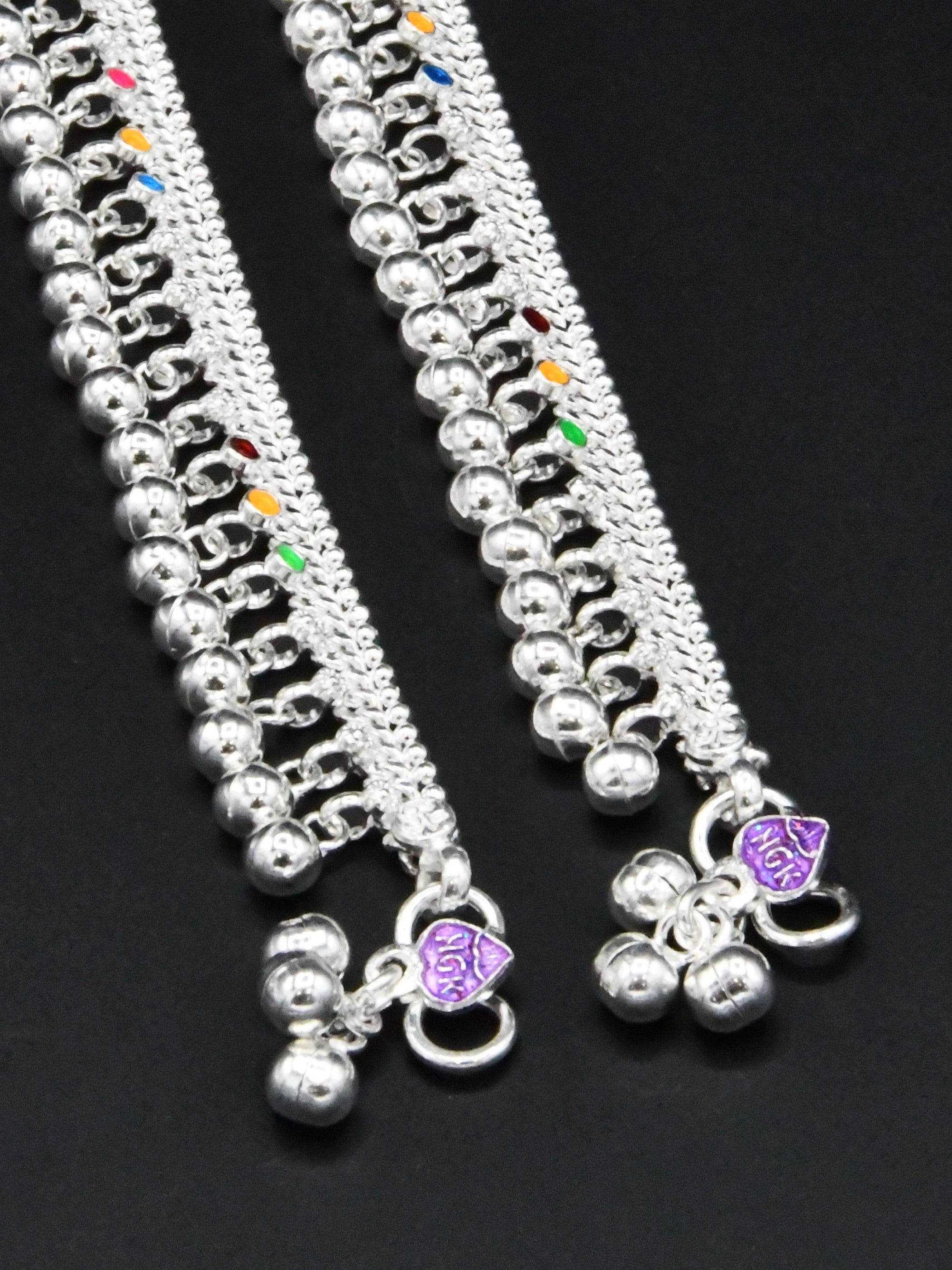 Baby Silver Anklets - Roop Darshan