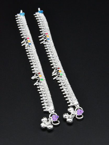 Baby Silver Anklets - Roop Darshan