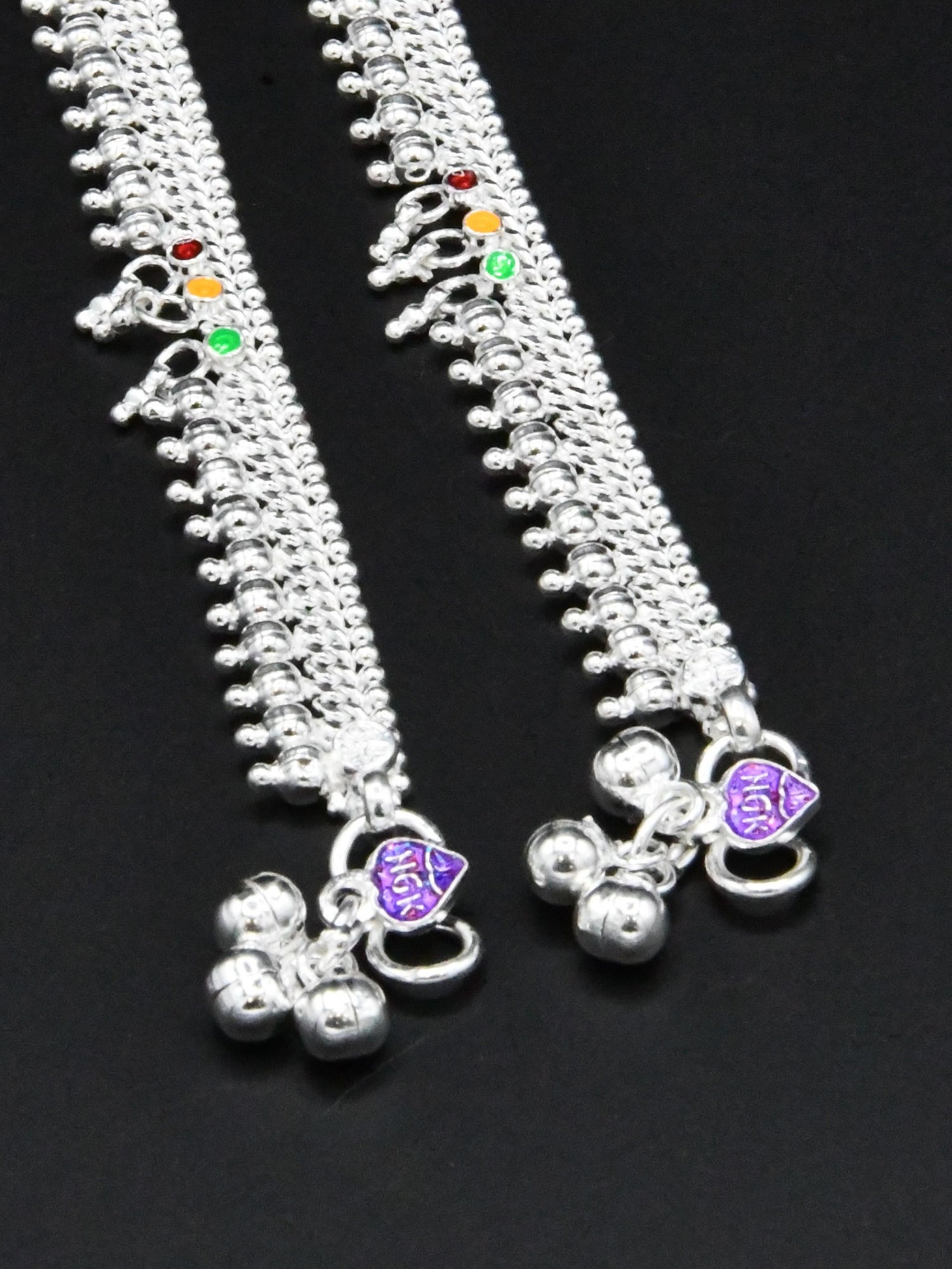 Baby Silver Anklets - Roop Darshan