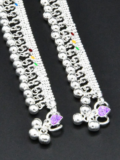 Baby Silver Anklets - Roop Darshan