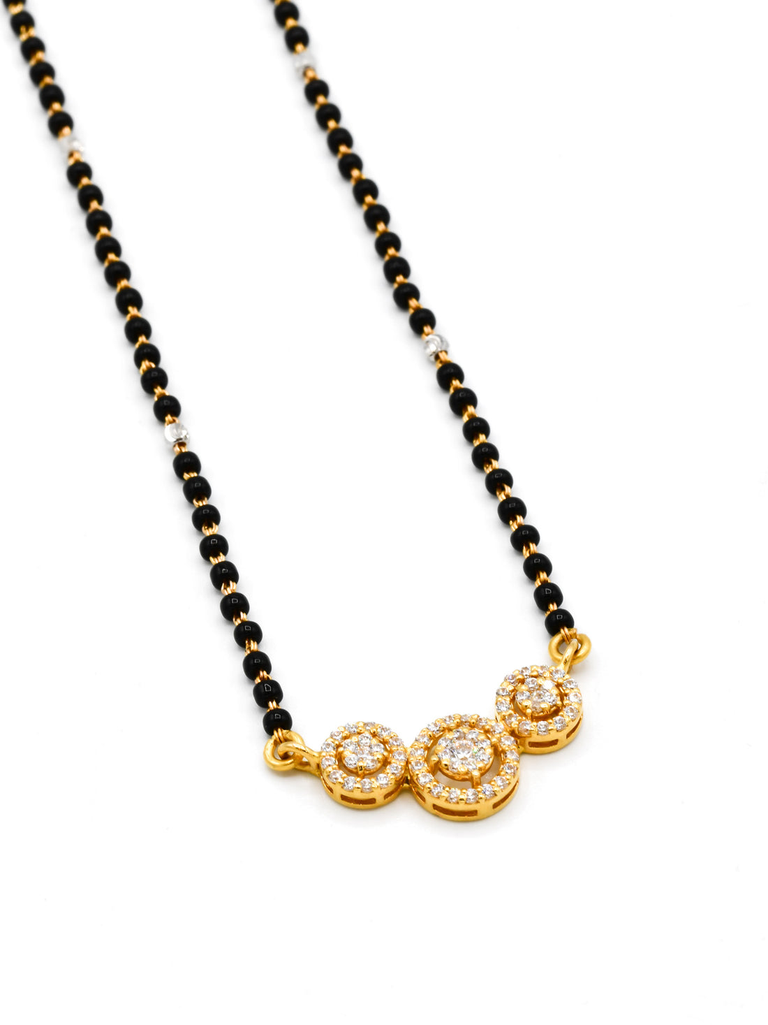 22ct Gold CZ Mangal Sutra - Roop Darshan