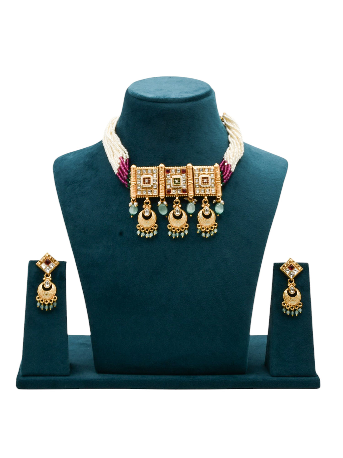 Costume Necklace Set - Roop Darshan