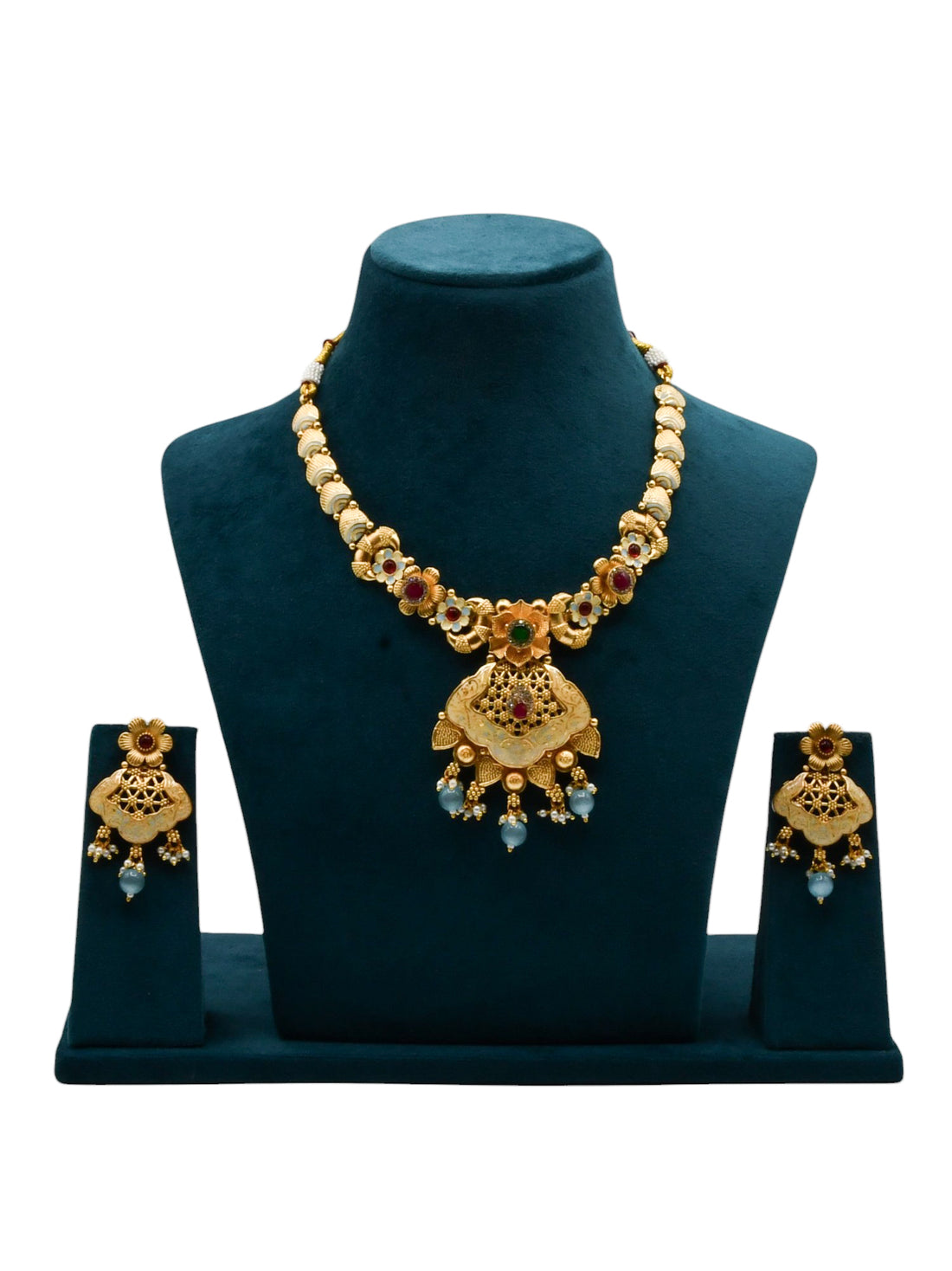 Costume Necklace Set - Roop Darshan