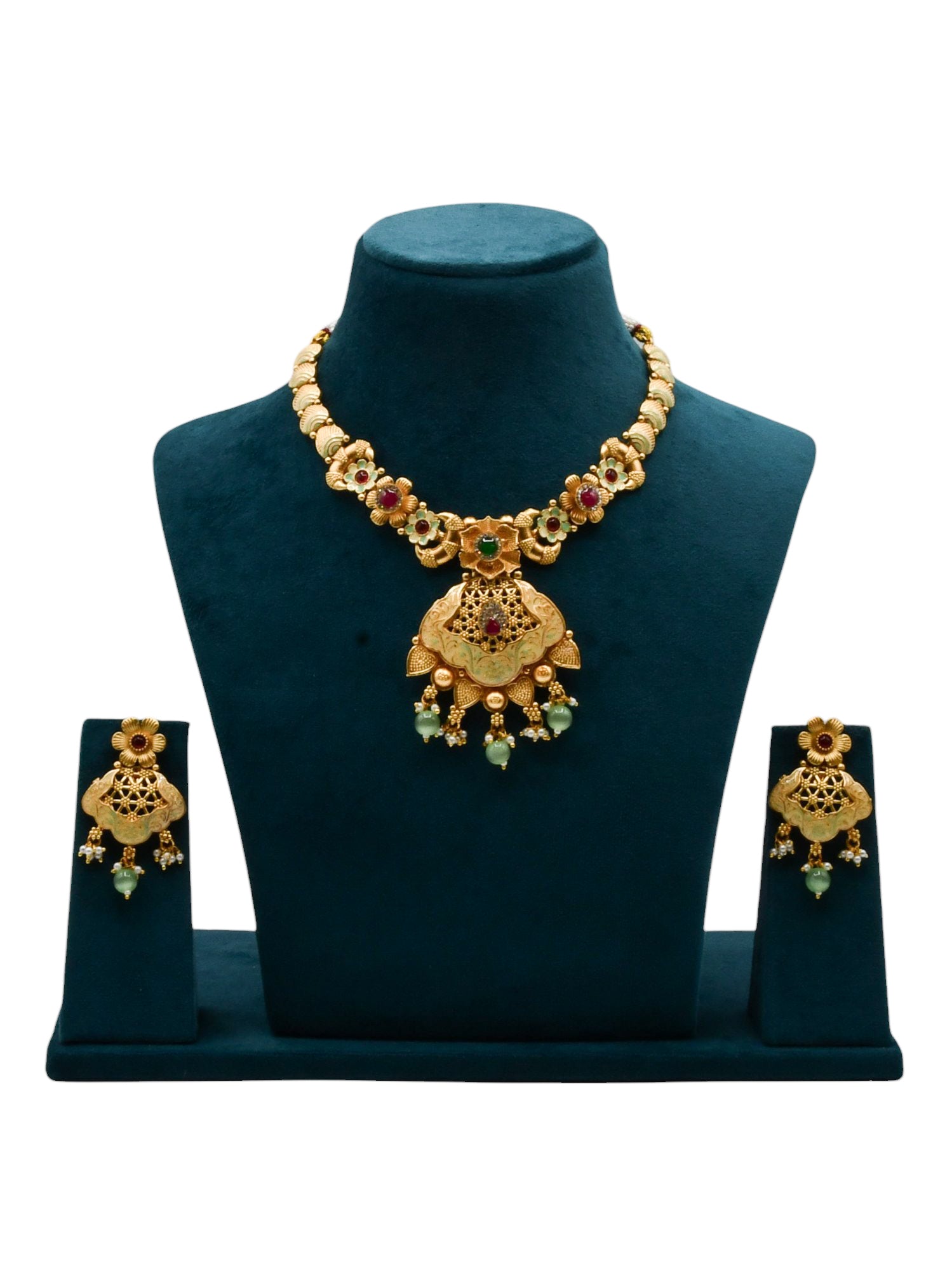 Costume Necklace Set - Roop Darshan