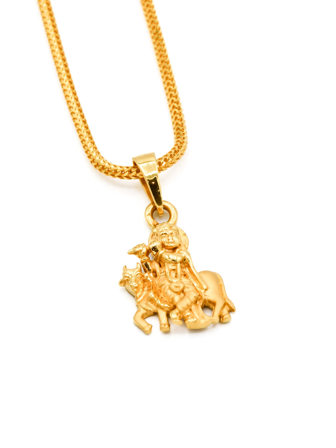22ct Gold Krishna Pendant - Roop Darshan