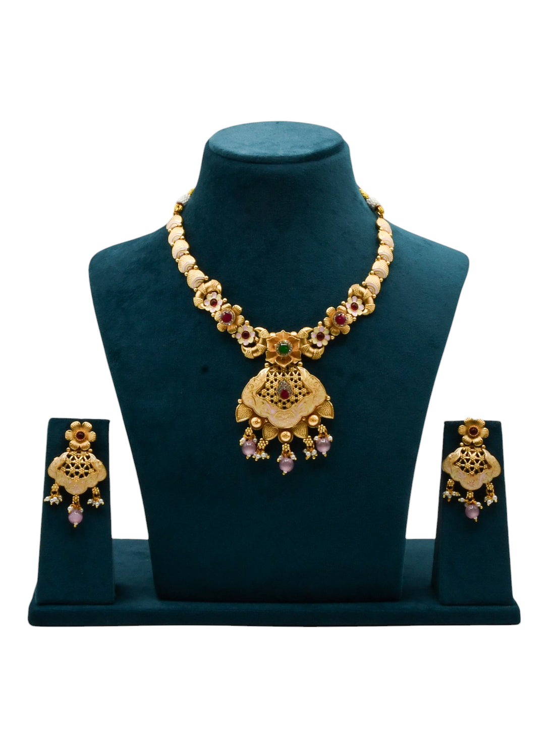 Costume Necklace Set - Roop Darshan